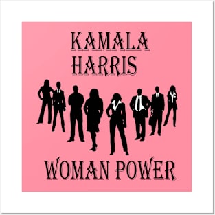 kamala harris woman power Posters and Art